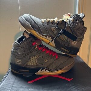 Jordan 5 x Off White “Muslin” Sz 8.5M